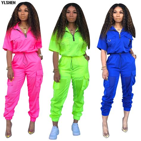 neon tracksuit women's.